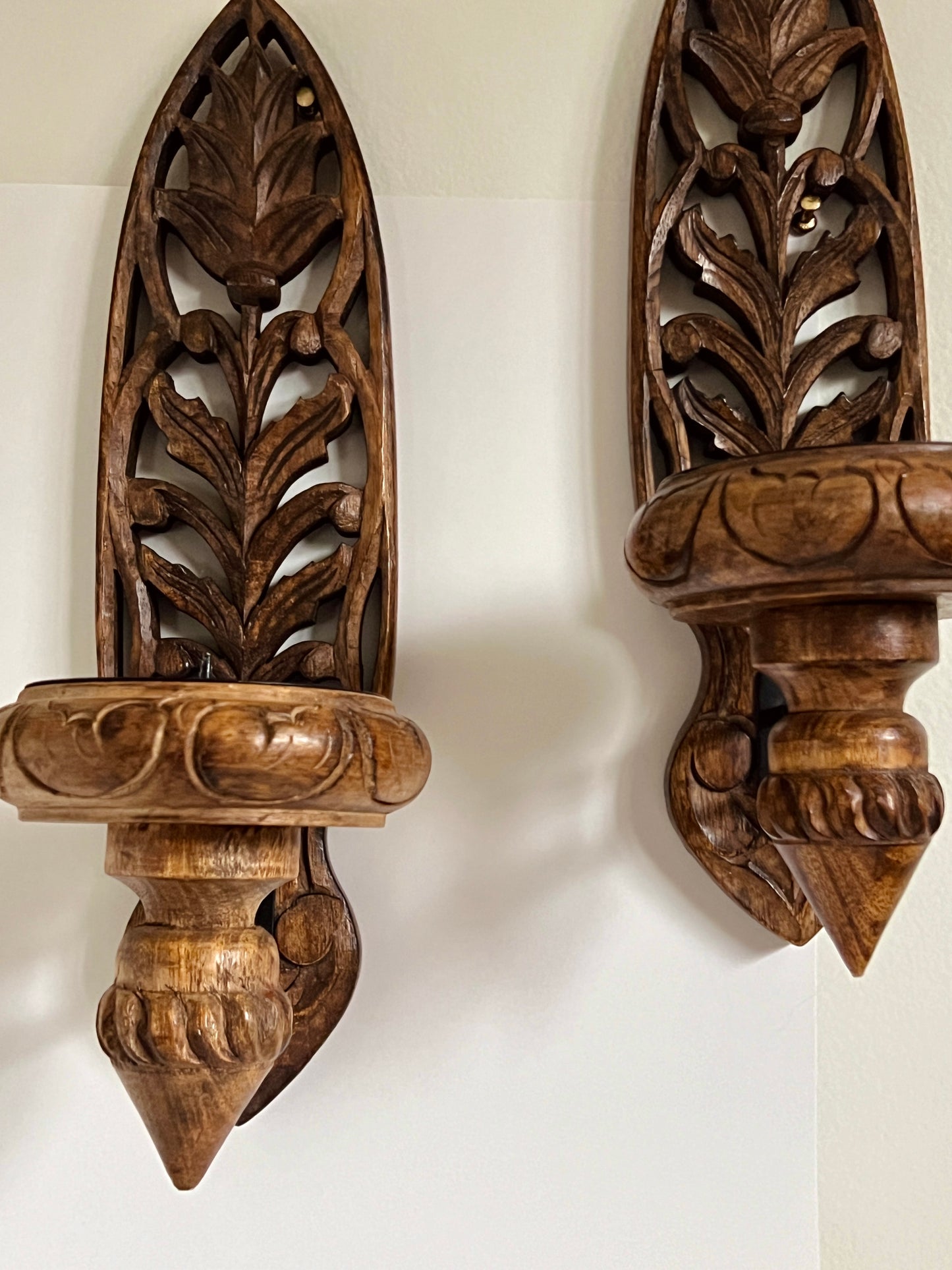 Grandezza Wooden Sconce Set