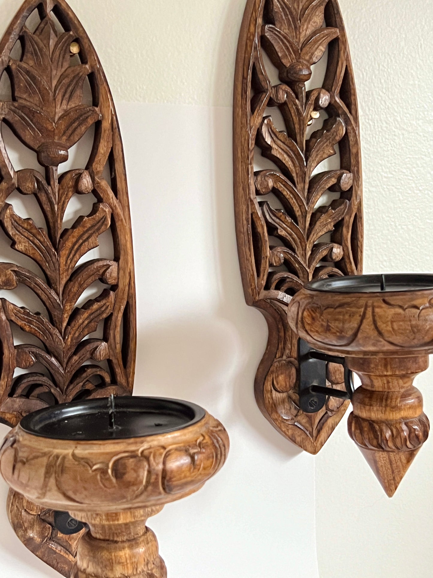 Grandezza Wooden Sconce Set