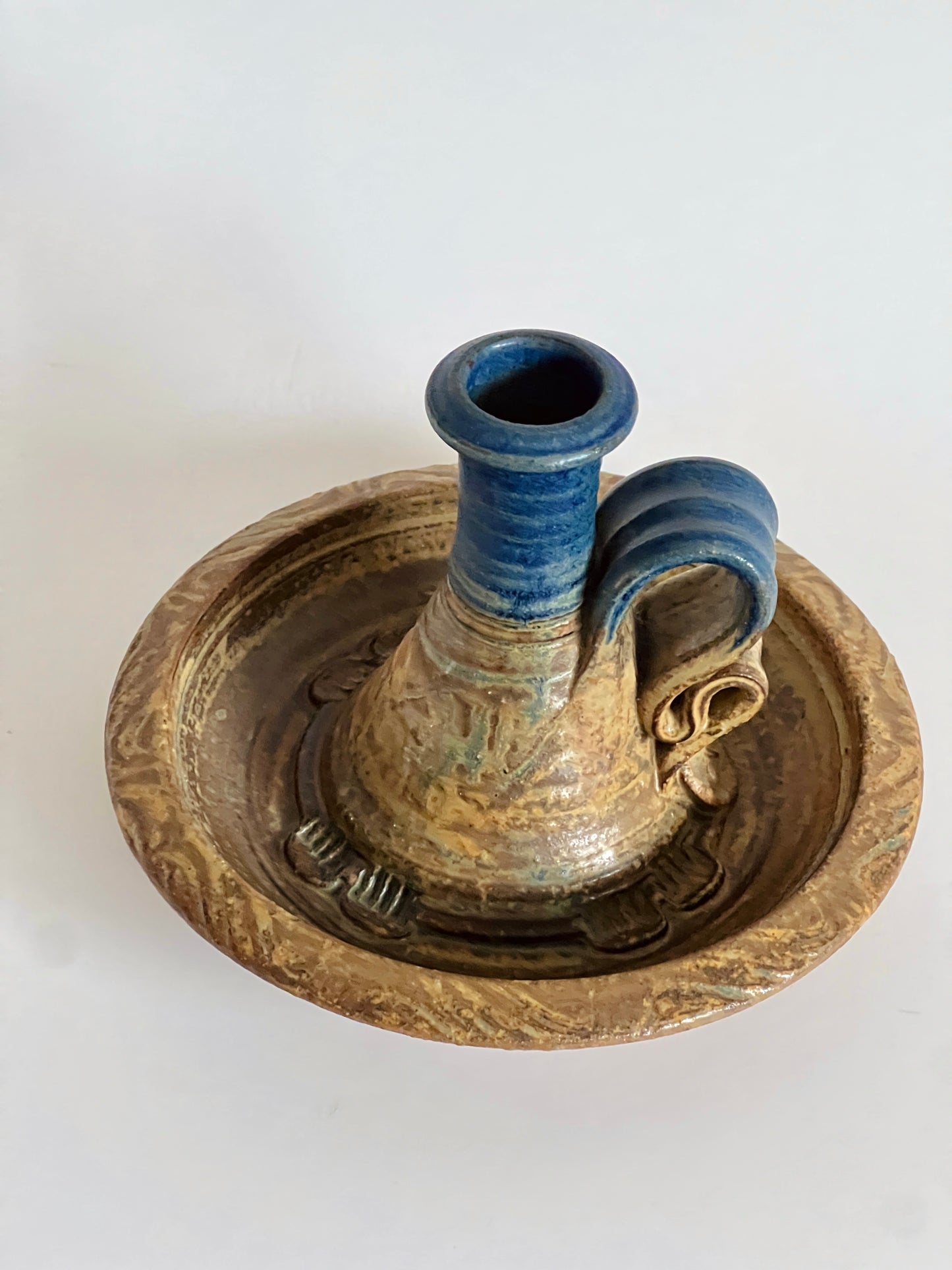 Perenne Glazed Pottery Candle Holder