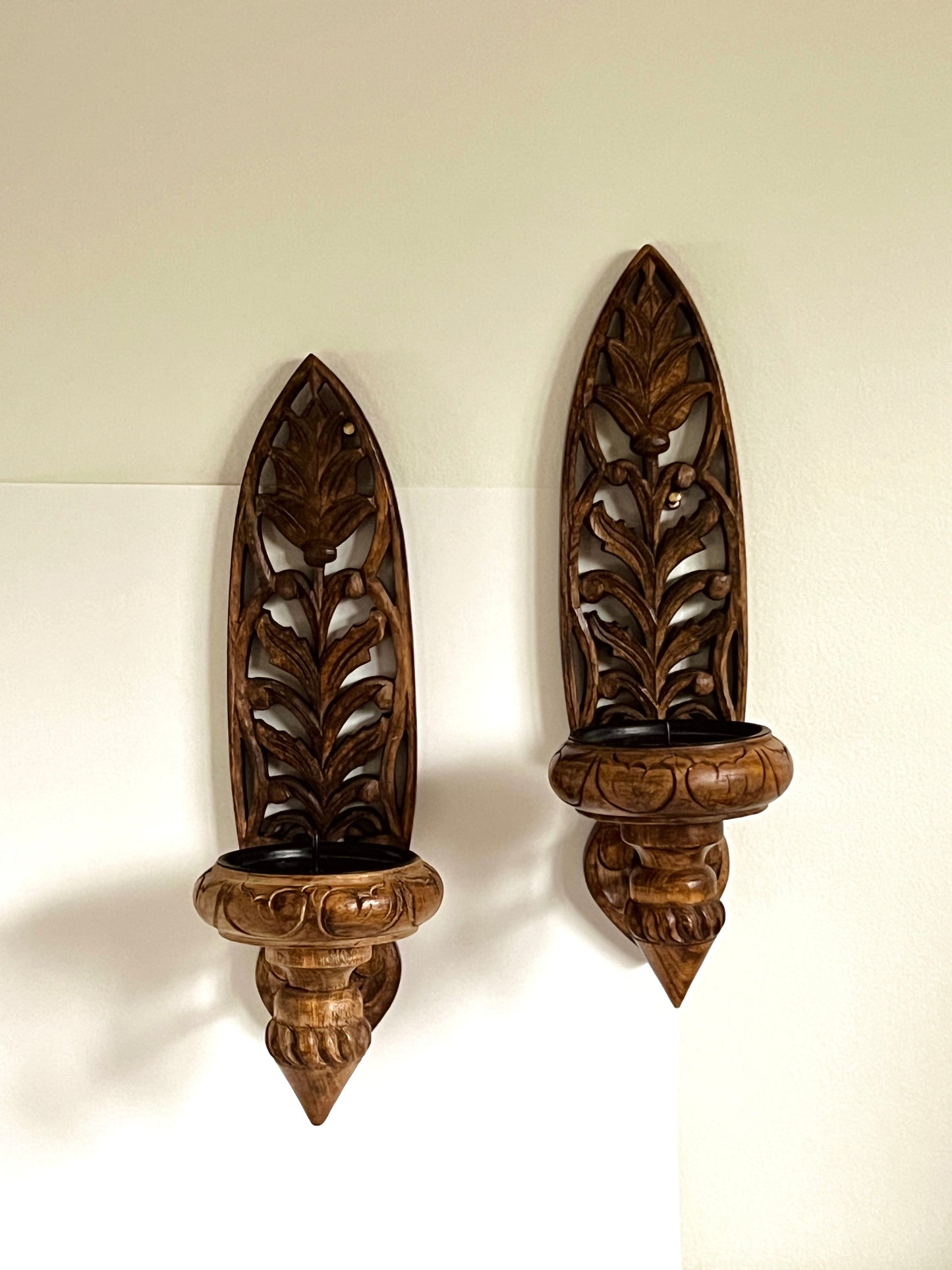 Grandezza Wooden Sconce Set