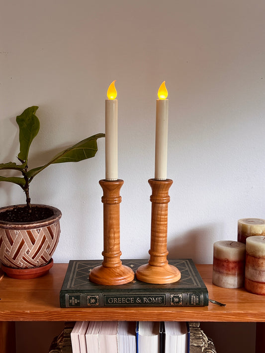 Pilla Wood Candle Holders