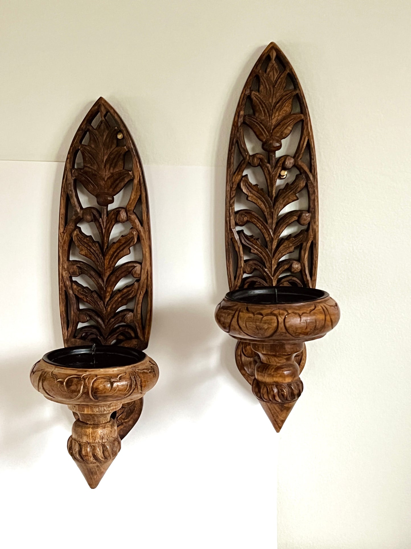 Grandezza Wooden Sconce Set