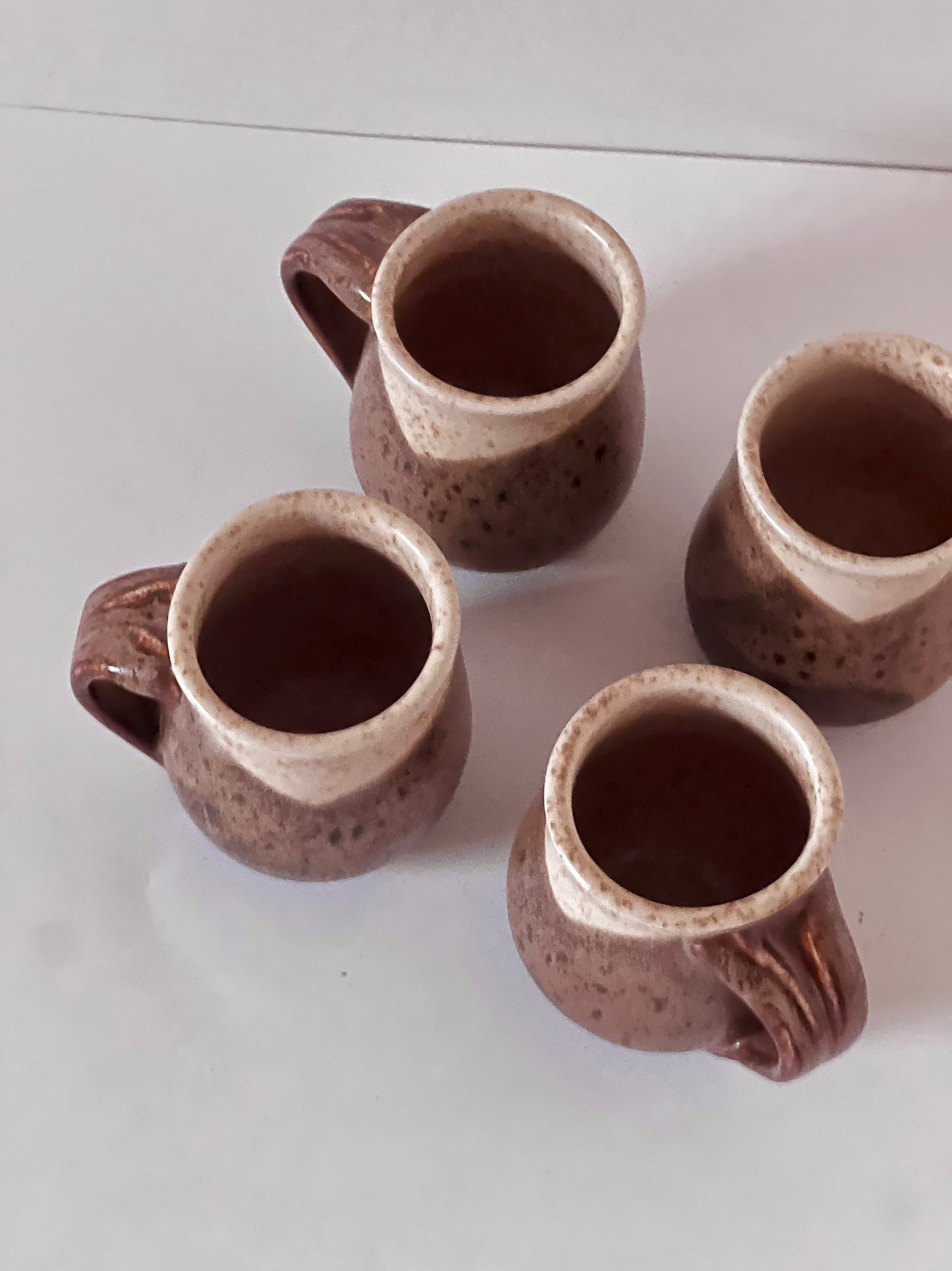 4pc Tartaruga Pottery Mug Set