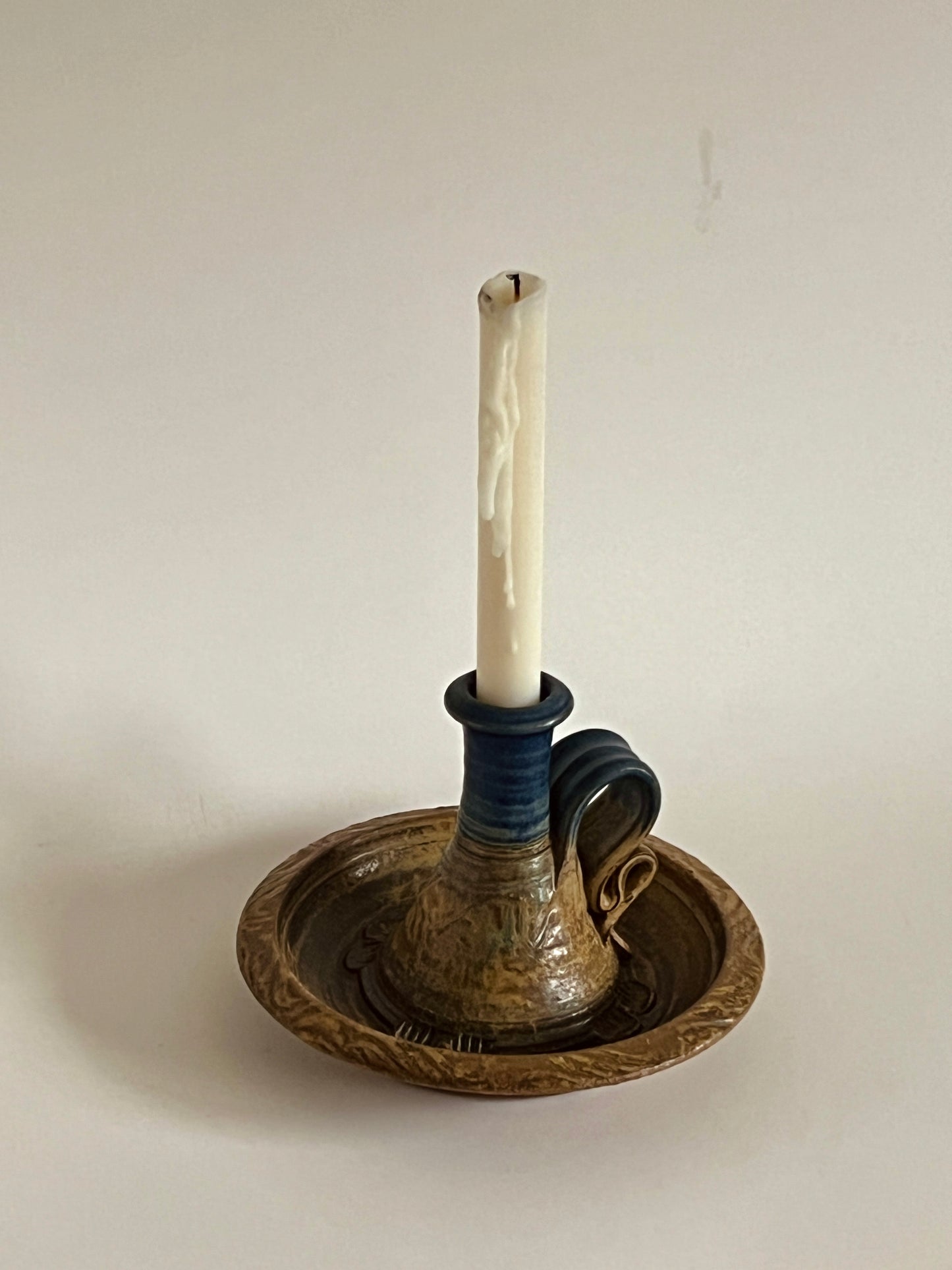 Perenne Glazed Pottery Candle Holder