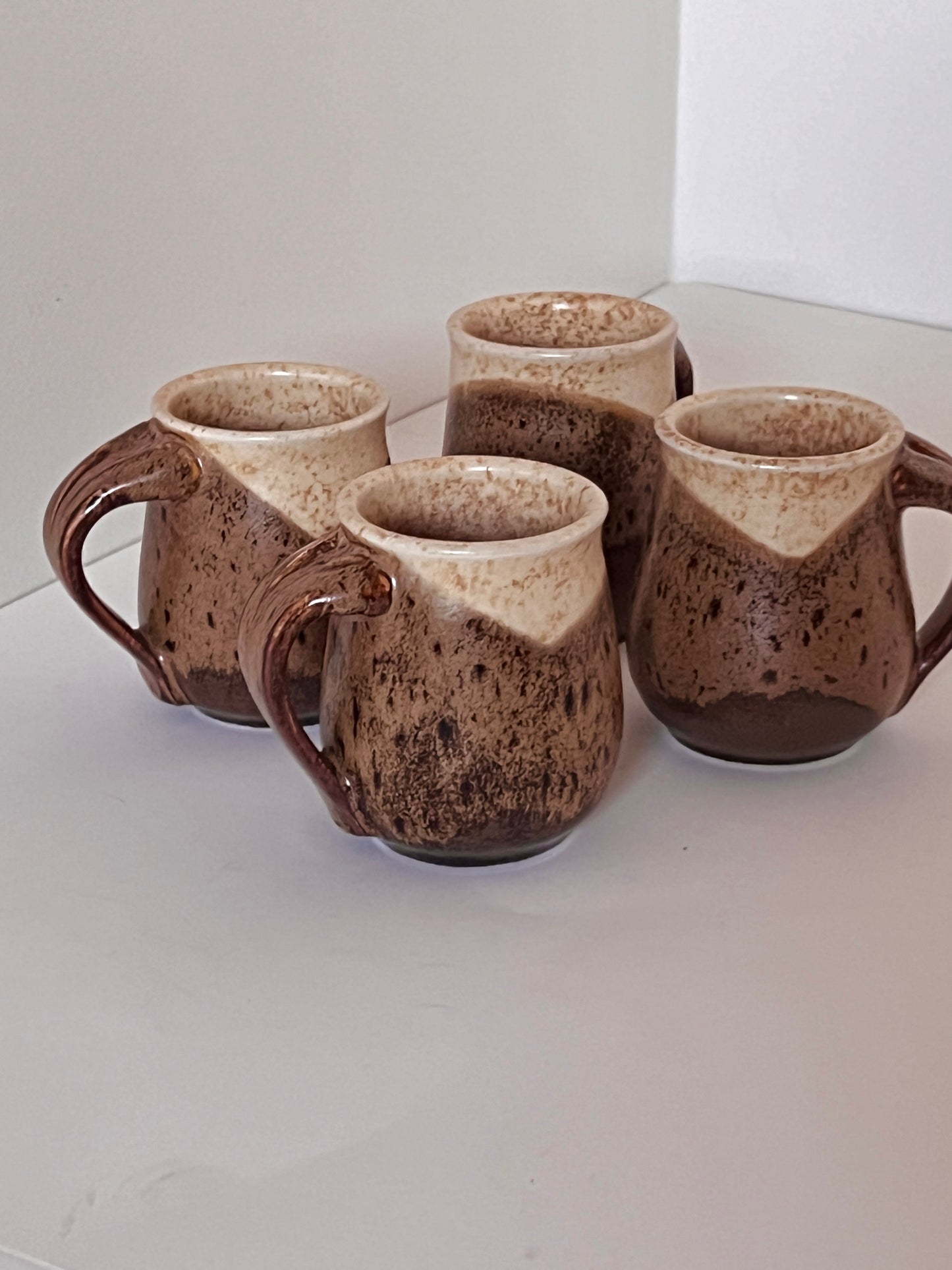 4pc Tartaruga Pottery Mug Set