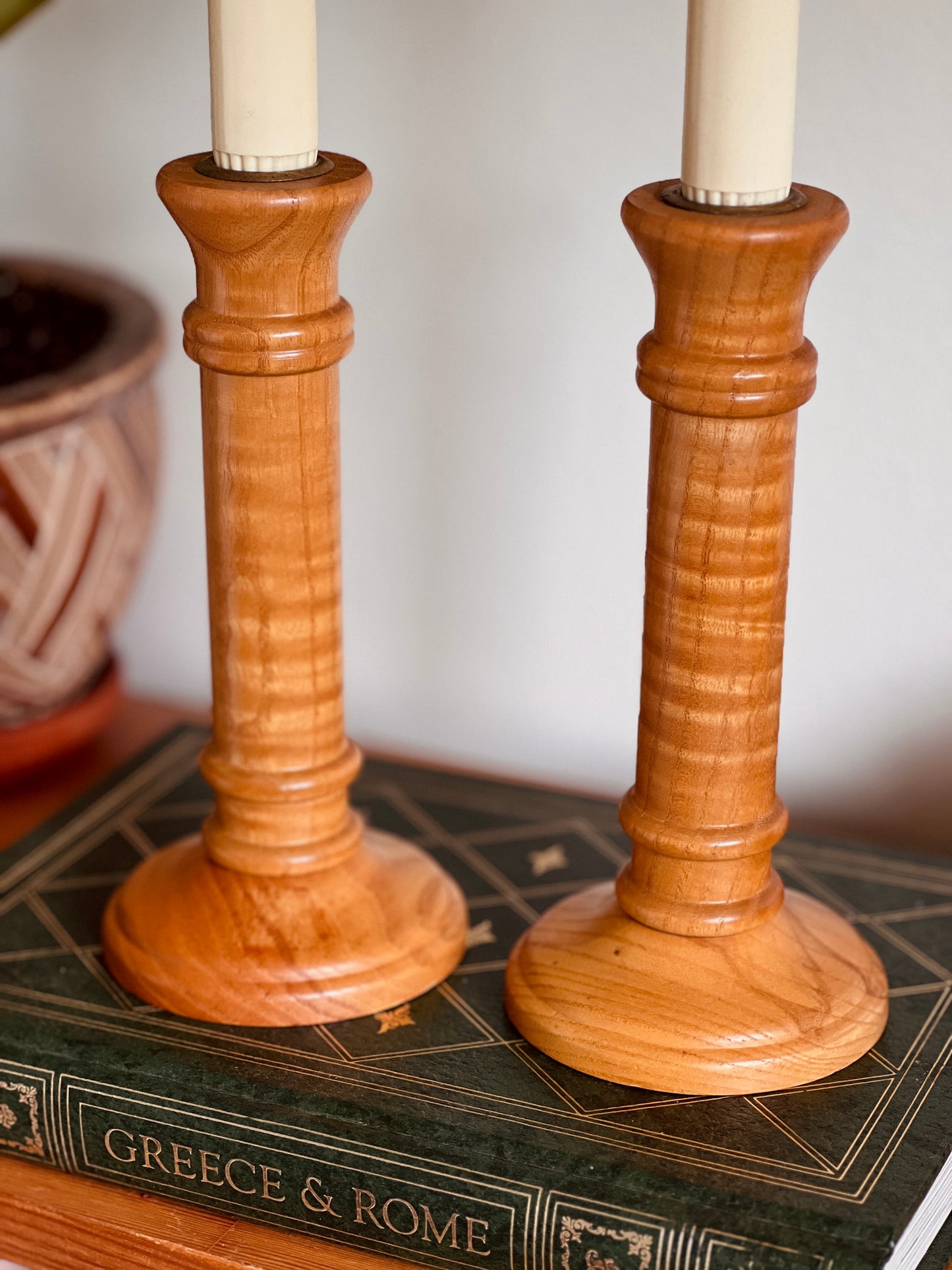 Pilla Wood Candle Holders