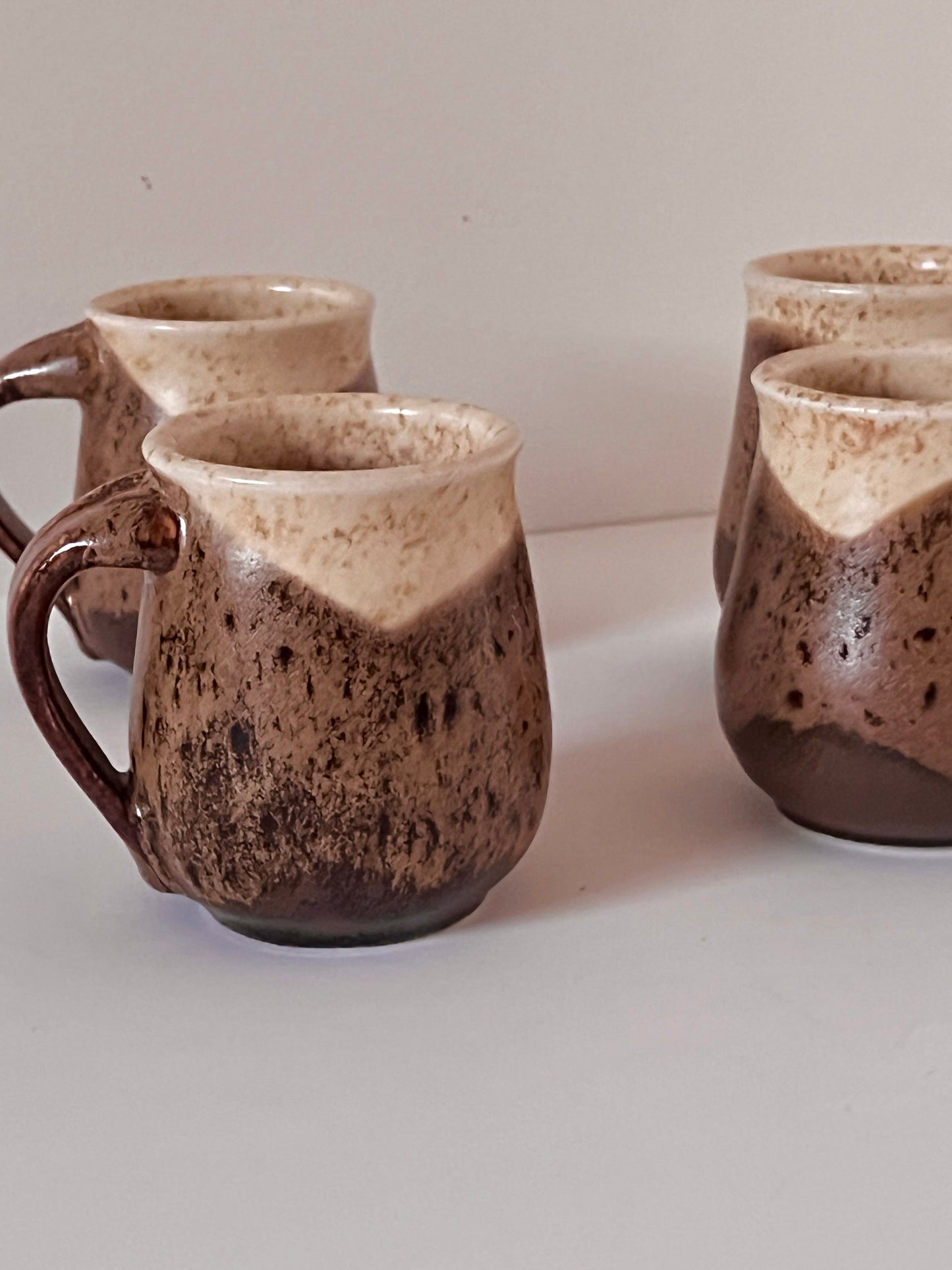 4pc Tartaruga Pottery Mug Set