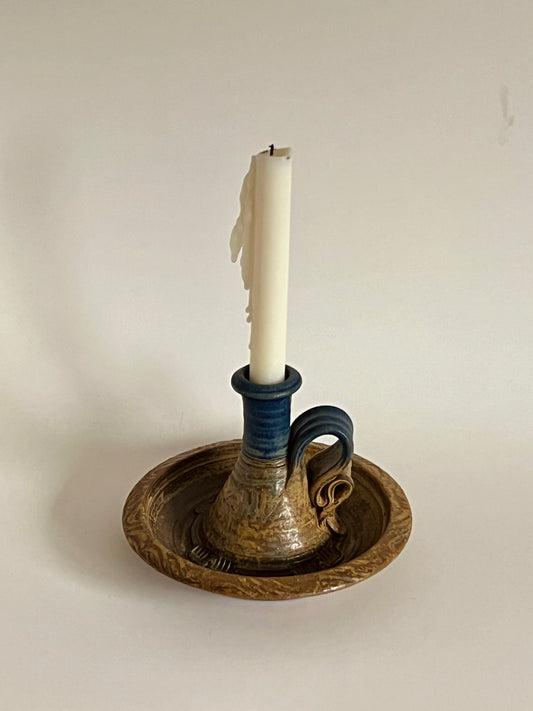 Perenne Glazed Pottery Candle Holder