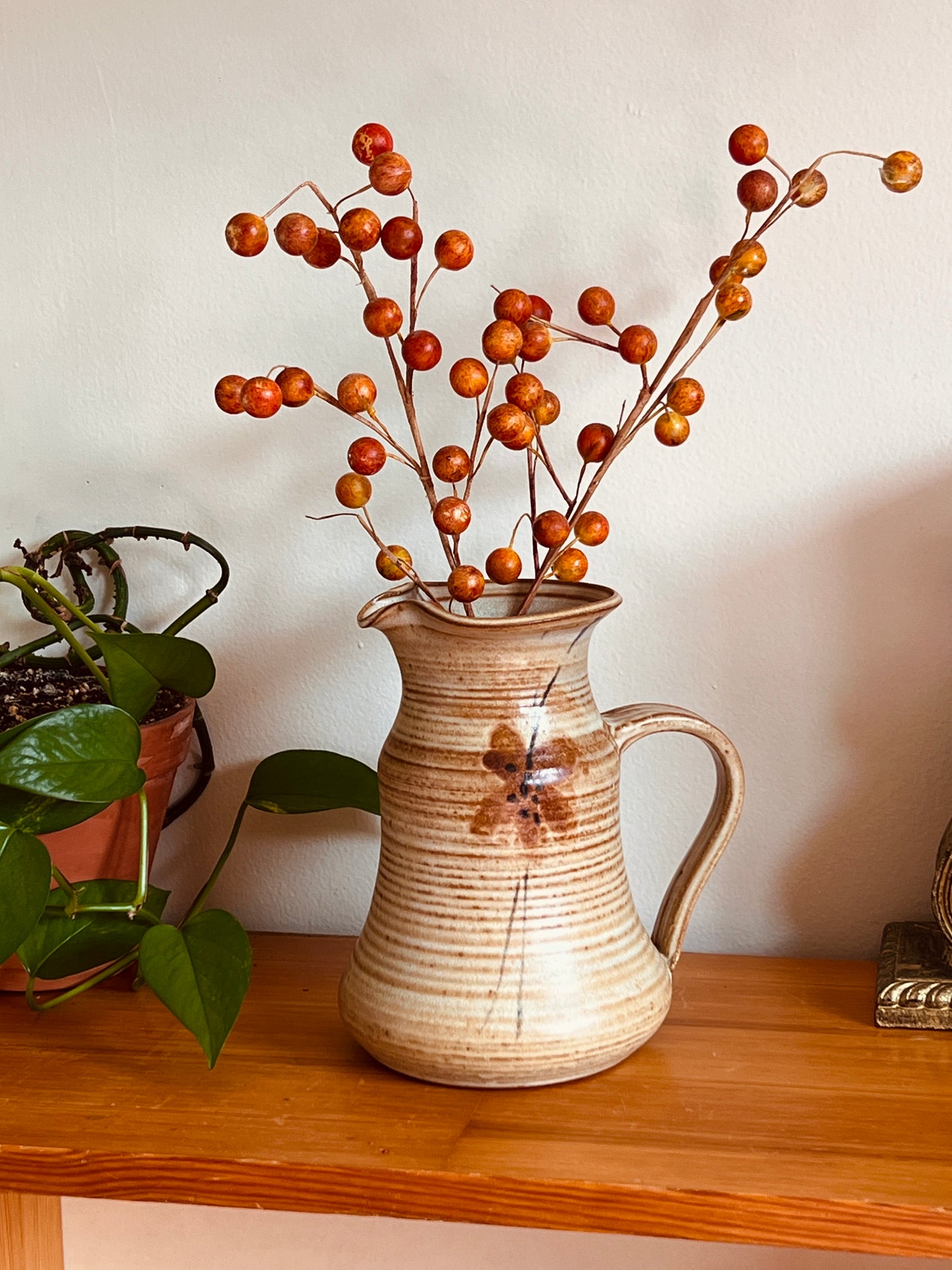 Sienna Pottery Pitcher