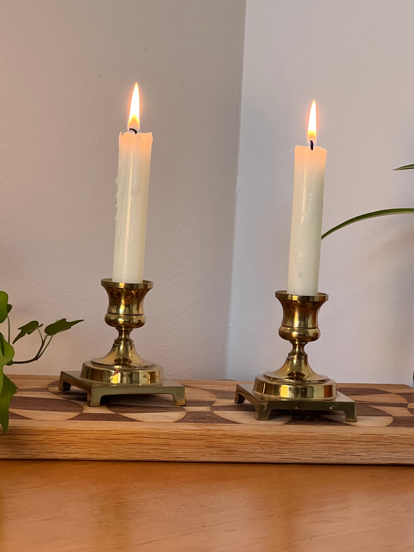 Paio Brass Candle Stick Set