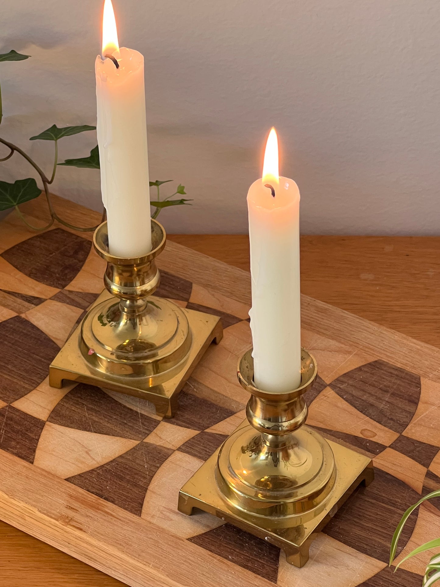 Paio Brass Candle Stick Set