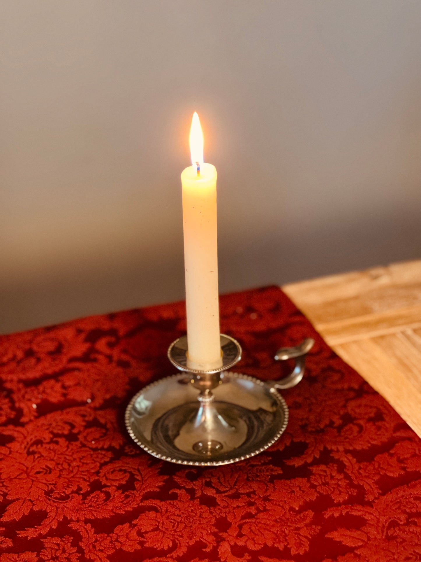 Cecilia Silver Candle Holder